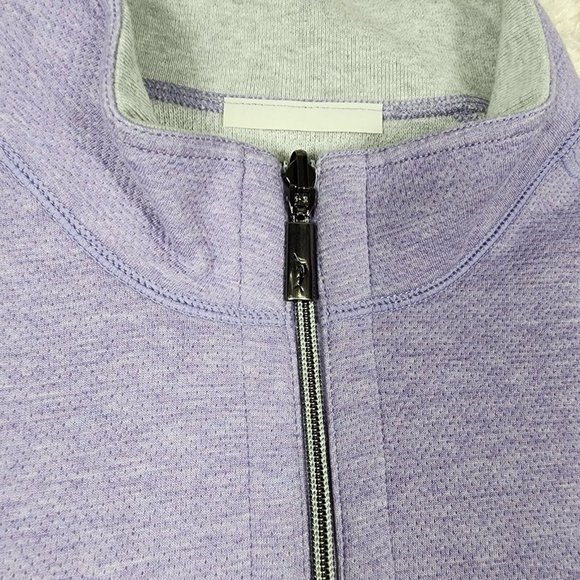 Tommy Bahama Reversible Sweater Mens Adult Large Violet Half Zip Flipshore Top - Picture 6 of 11